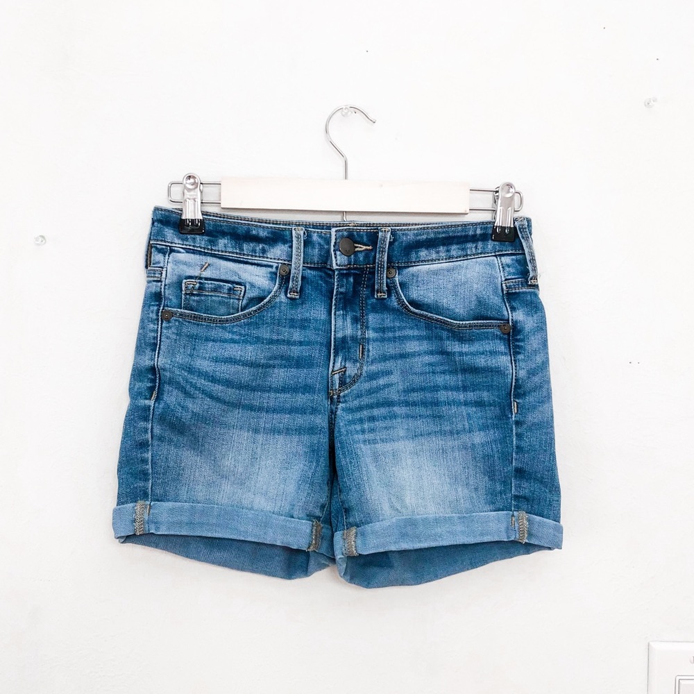 Mossimo High Rise Midi Super Stretch Shorts sz 00